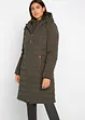 Lange gewatteerde jas in layerlook, bonprix