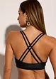 Bralette bikinitop met gekruiste bandjes, bonprix