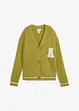 Oversized gebreid vest met borduursel, bonprix
