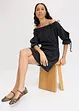 Jersey jurk met Carmen halslijn, bonprix