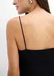 Asymmetrische top met spaghettibandjes van viscosemix, bonprix