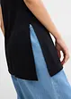 Asymmetrische top met spaghettibandjes van viscosemix, bonprix
