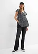 2-in-1 zwangerschaps- en borstvoedingsblouse van vloeiende viscose, bonprix