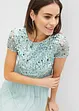 Maxi jurk met pailletten borduursel, bonprix