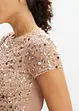 Maxi jurk met pailletten borduursel, bonprix