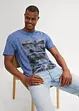 T-shirt van biologisch katoen in washed out look, bonprix