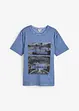 T-shirt van biologisch katoen in washed out look, bonprix