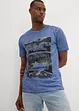 T-shirt van biologisch katoen in washed out look, bonprix