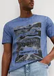 T-shirt van biologisch katoen in washed out look, bonprix
