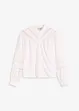 Blouse met linnen en gehaakte inzetstukken, bonprix