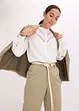 Blouse met linnen en gehaakte inzetstukken, bonprix