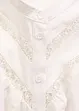 Blouse met linnen en gehaakte inzetstukken, bonprix
