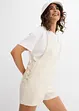 Korte jumpsuit van een luchtige linnenmix, bonprix