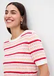 Geribd shirt met strepen, bonprix