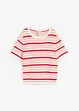 Geribd shirt met strepen, bonprix