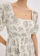 Midi jurk met pofmouwen, bonprix