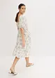 Midi jurk met pofmouwen, bonprix