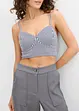 Cropped top van puur biologisch katoen ( 2-dlg. dubbelpak set), bonprix