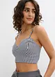 Cropped top van puur biologisch katoen ( 2-dlg. dubbelpak set), bonprix