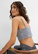 Cropped top van puur biologisch katoen ( 2-dlg. dubbelpak set), bonprix