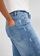 Loose straight jeans mid waist, low stretch, bonprix