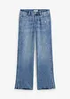 Loose straight jeans mid waist, low stretch, bonprix