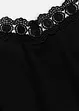 Jersey jurk met kant, bonprix