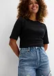 Jeans short high waist, low stretch, bonprix