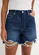 Jeans short high waist, low stretch, bonprix