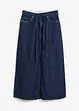 Midi spijkerrok mid waist, superzacht, bonprix