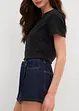 Spijker broekrok in wikkellook, mid waist, bonprix