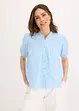 Mousseline blouse met korte mouwen, bonprix