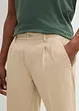 Chino bermuda met bandplooien, regular fit, bonprix