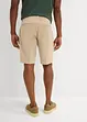Chino bermuda met bandplooien, regular fit, bonprix
