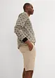 Chino bermuda regular fit met linnen, bonprix