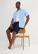 Stretch bermuda regular fit met bandplooien, bonprix