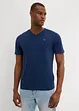 T-shirt met V-hals van biologisch katoen (set van 2), bonprix