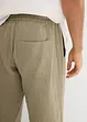 Regular fit instapbroek van mousseline, tapered, bonprix