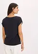 Shirt met geweven inzetstuk, bonprix