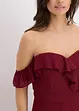Carmen jurk met volants, bonprix