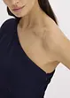 One shoulder jurk van fijn chiffon, bonprix