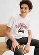 T-shirt (set van 2) met biologisch katoen, bonprix