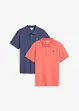 Poloshirt (set van 2) van puur katoen, bonprix