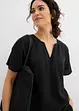 Oversized blouse met elastische zoom, bonprix