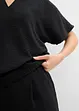 Oversized blouse met elastische zoom, bonprix