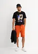 T-shirt en sewat bermuda (2-dlg. set), bonprix