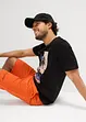 T-shirt en sewat bermuda (2-dlg. set), bonprix
