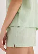 Mousseline shortama met knoopsluiting, bonprix