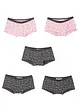 Meisjes hipster (set van 5), bonprix
