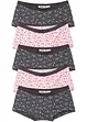 Meisjes hipster (set van 5), bonprix